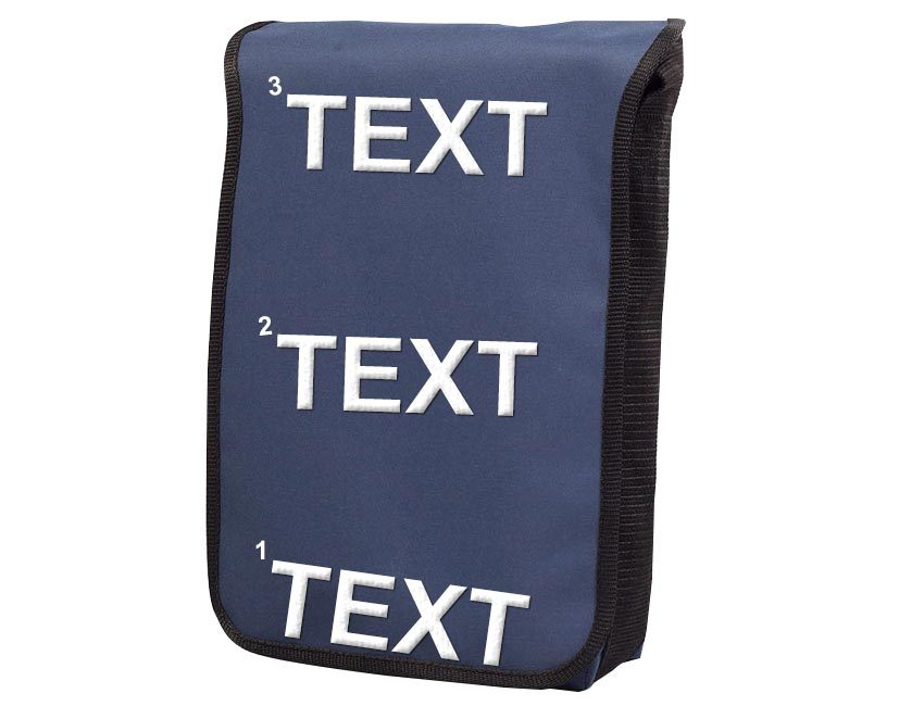 Segeltuchtasche uni Blau Personalisieren